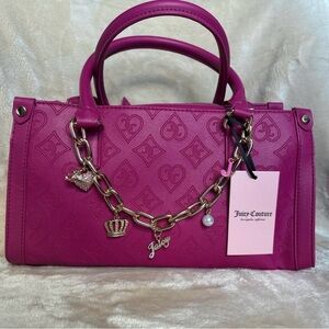 NWT Juicy Couture Top Notch Satchel - Raspberry Tart